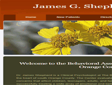 Tablet Screenshot of drjamesshepherd.com